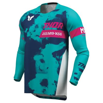 Maillot cross Thor LAUNCH BLEACH - ENFANT - Blanc / Bleu Ref : TO3227 
