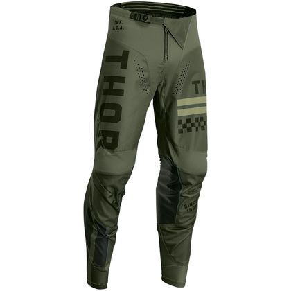Pantalón de motocross Thor YOUTH PULSE COMBAT - Verde / Negro Ref : TO2843 