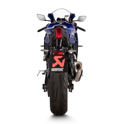 Ligne Complète Akrapovic Racing titane Embout Inox - Gris