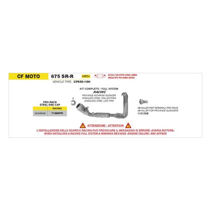 Ligne Complète Arrow Pro Race - Collecteur Acier - Gris