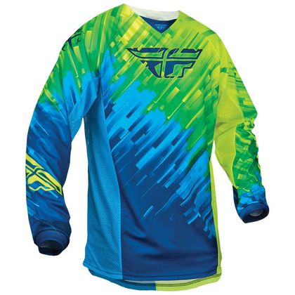 Maillot cross Fly KINETIC GLITCH JERSEY BLUE 