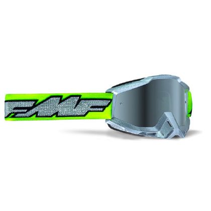 Gafas de motocross FMF VISION POWERBOMB Rocket - Mirror Lens 2023 - Gris / Amarillo