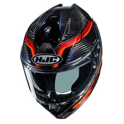 Casque intégral HJC F72 CARBON - KAIRO - Orange / Bleu