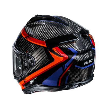 Casque intégral HJC F72 CARBON - KAIRO - Orange / Bleu
