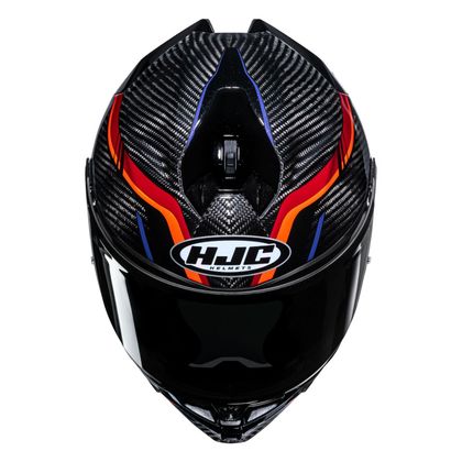 Casque intégral HJC F72 CARBON - KAIRO - Orange / Bleu