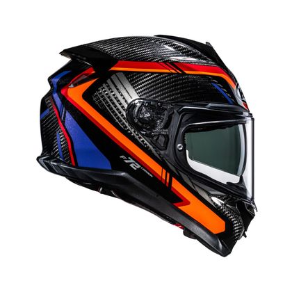 Casque intégral HJC F72 CARBON - KAIRO - Orange / Bleu