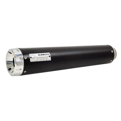 Ligne Complète Arrow REBEL ALU DARK EMBOUT ALU - Noir Ref : AW0708 / 74516RBA KAWASAKI 650 VULCAN 650 - 2025