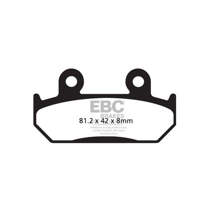 Pastillas de freno EBC Delanteras/traseras de metal sinterizado (según modelo) Ref : FA121HH 
