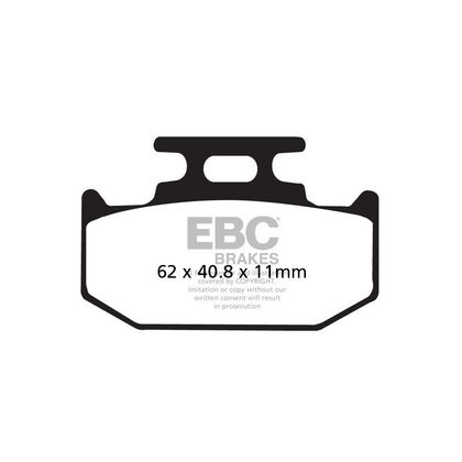 Pastillas de freno EBC Traseras de metal sinterizado Ref : FA152/2R / FA152-2R 