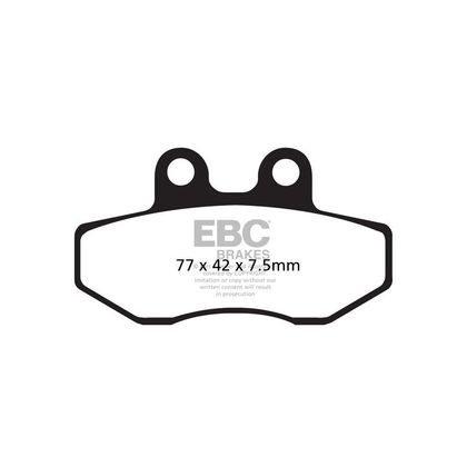 Plaquettes de freins EBC Organique avant Ref : FA167 