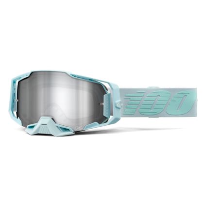 Gafas de motocross 100% ARMEGA FARGO - IRIDIUM SILVER FLASH 2023 - Gris / Azul