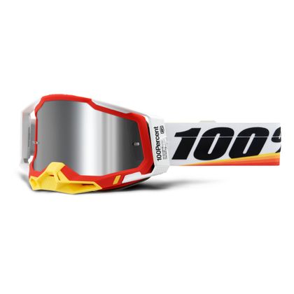 Gafas de motocross 100% RACECRAFT 2 - ARSHAM RED - IRIDIUM SILVER FLASH 2023 Ref : CE1080 / 50010-00016 