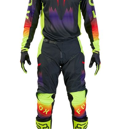 Pantalón de motocross Fox 180 - FLORA 2024 - Negro / Gris