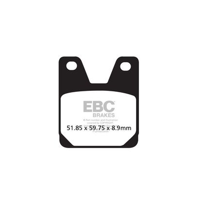 Plaquettes de freins EBC Organique arrière Ref : FA267 