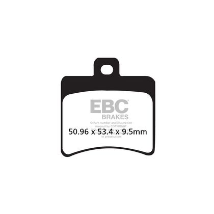 Plaquettes de freins EBC Organique arrière Ref : FA298 