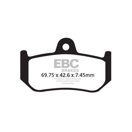Pastillas de freno EBC Trasera de metal sinterizado Ref : FA320HH 