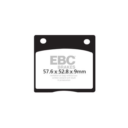Plaquettes de freins EBC Organique arrière Ref : FA036 