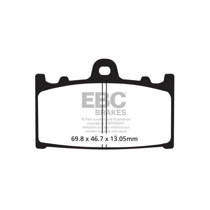 Plaquettes de freins EBC Organique arrière Ref : FA366TT 