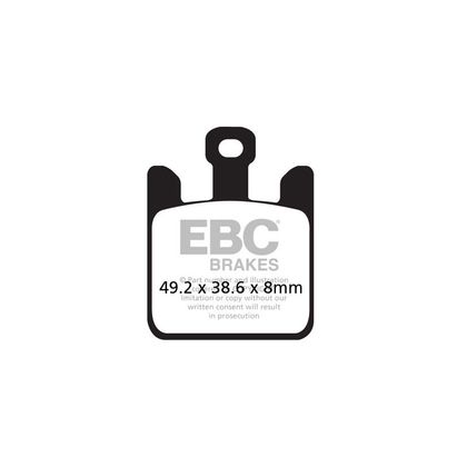 Pastillas de freno EBC Delanteras de metal sinterizado Ref : FA369/4HH / FA369-4HH 