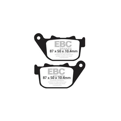 Plaquettes de freins EBC Organique arrière Ref : FA387 