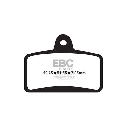 Pastillas de freno EBC Delantera orgánica Ref : FA399 