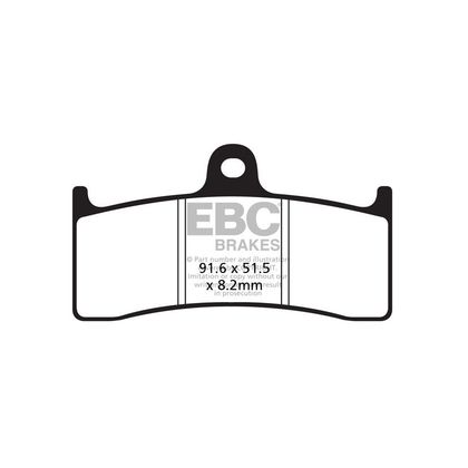 Pastiglie freni EBC Sinter Metallo Sinterizzato anteriore Ref : FA424HH 