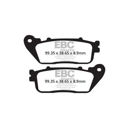 Plaquettes de freins EBC Sinter Métal Fritté arrière Ref : FA488HH 