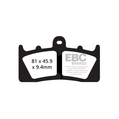 Pastillas de freno EBC Delanteras de metal sinterizado Ref : FA613HH 