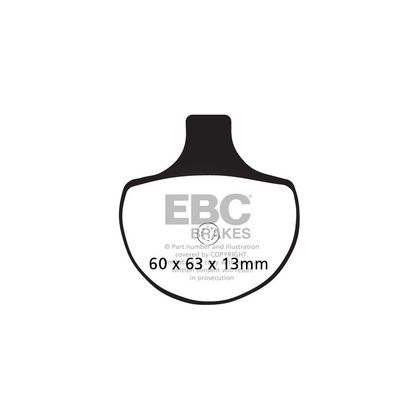 Pastillas de freno EBC Delanteras de metal sinterizado Ref : FA094HH 