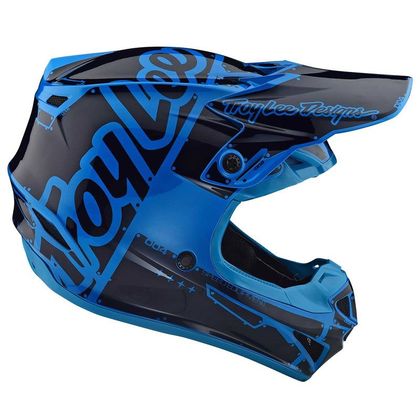 Casque cross TroyLee design SE4 POLYACRYLITE FACTORY OCEAN YOUTH