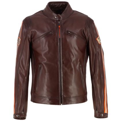 Helstons VON DUTCH FAST Motorbike Jacket - Brown Ref : HS1385 