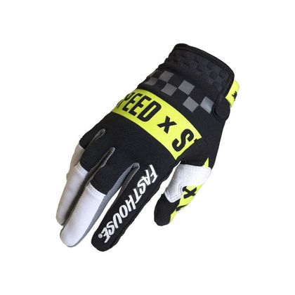 Gants cross FASTHOUSE YOUTH SPEED STYLE DOMINGO WHITE/BLACK Ref : FAS0212 