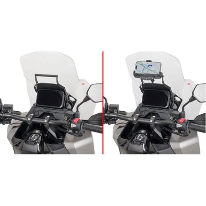 Givi Chassis voor GPS-ondersteuning Bevestigingsstang voor stuur