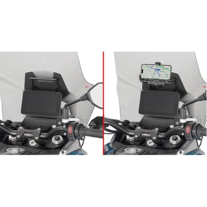 Barre de fixation guidon Givi Chassis pour support GPS