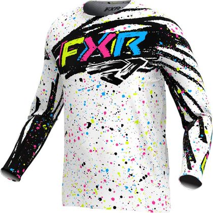 FXR PODIUM ENFANT 2026 Cross jersey - White / Multicolour Ref : FXR0880 