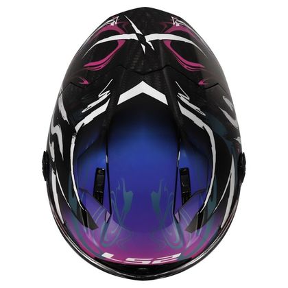 Casque intégral LS2 FF805 THUNDER GP AERO DRIFT - Bleu / Violet