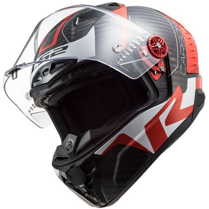 Casque LS2 FF805 THUNDER CARBON - RACING 1 - Rouge / Blanc
