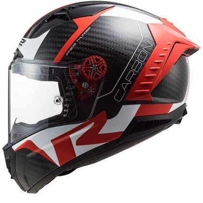 Casque LS2 FF805 THUNDER CARBON - RACING 1 - Rouge / Blanc