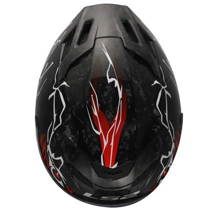 Casque intégral LS2 FF807 DRAGON INCUBUS - Blanc / Rouge