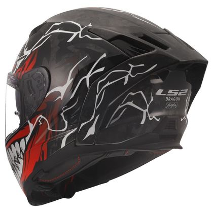Casque intégral LS2 FF807 DRAGON INCUBUS - Blanc / Rouge