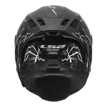Casque intégral LS2 FF807 DRAGON INCUBUS - Blanc / Rouge