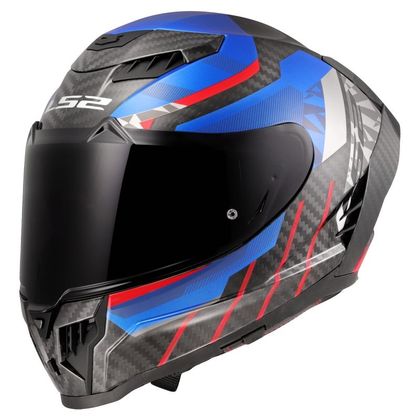 LS2 FF807 DRAGON TRAX Helmet - Blue / Red Ref : LS1017 