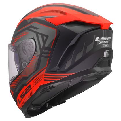 Casque intégral LS2 FF817 CHALLENGER II- DRAVIX - Noir / Rouge