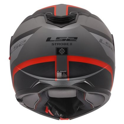 LS2 FF908 STROBE II - MONZA Modularer Helm - Schwarz / Rot