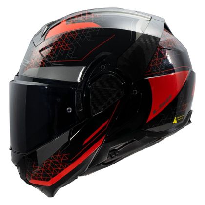 LS2 FF910 ADVANT II - ASTRAL Systeemhelm - Zwart / Rood