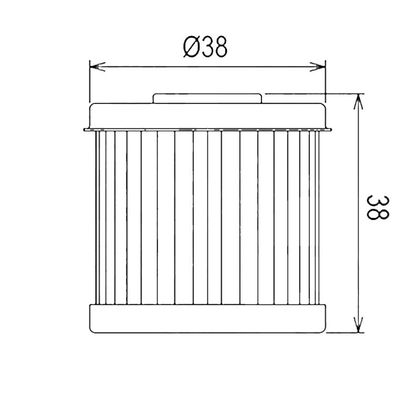 Filtre à huile HifloFiltro HF167 Type origine
