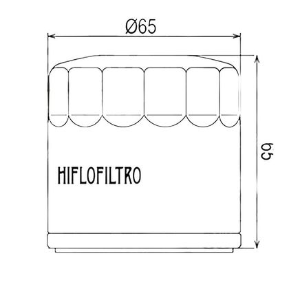 Filtro dell'olio HifloFiltro HF975 Tipo originale