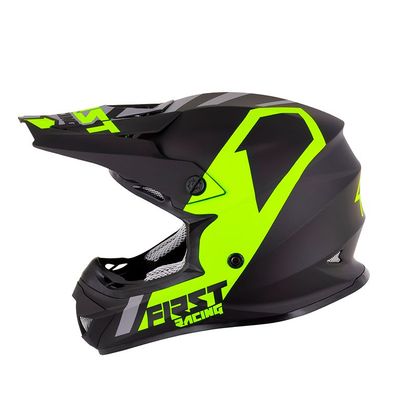 Casque cross First Racing K2 POLYCARBONATE - BLACK GREY FLUO 2021
