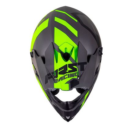 Casque cross First Racing K2 POLYCARBONATE - GREY FLUO BLACK 2021