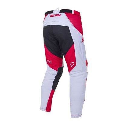 Pantalón de motocross First Racing SCAN RACE - WHITE RED 2021